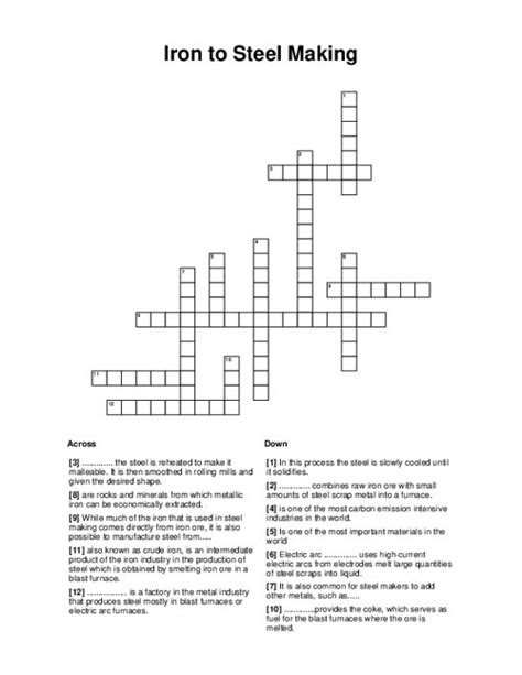 iron shaping forge crossword clue.